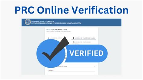 prc philippines license verification|PRC Online Verification .